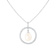 8-9mm Drop White Cultured Freshwater Pearl and CZ Rhodium Over Sterling
Silver Pendant