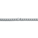 CZ Tennis Necklace In Sterling Silver 16 Inch