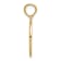 14K Yellow Gold Polished Small Cross Medal Pendant