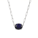 Blue Lab Created Sapphire Rhodium Over Sterling Silver Paperclip
Necklace 2.37ctw
