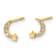 14K Yellow Gold Children's Polished Moon and Star Stud Earrings with
Cubic Zirconia