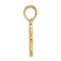14k Yellow Gold Script Letter G Initial Pendant