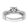 Rhodium Over 14K White Gold Lab Grown Diamond VS/SI GH, Cluster Ring 0.511ctw