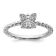 Sterling Silver Stackable Expressions Polished Diamond Angel Ring 0.035ctw
