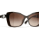 Chanel Dark Brown White Pearl Detail / Brown Lens Sunglasses