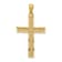 14k Yellow Gold Diamond-Cut Filigree Cross Pendant