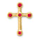 10k Yellow Gold 0.29 ctw Ruby Cross Slide Pendant