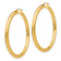 14k Yellow Gold 2 3/8" Polished Hoop Earrings