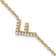 14k Yellow Gold Diamond Sideways Letter F Bracelet