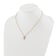 14K Yellow Gold Lab Grown Diamond Cross Pendant Necklace