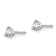 14K White Gold Lab Grown Diamond 1/4ctw VS/SI GH Screw Back 3-Prong Earrings