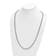 Rhodium Over Sterling Silver 4.0mm Box 30 Inch Chain