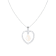 8-8.5mm White Cultured Freshwater Pearl Sterling Silver Pendant W/Chain