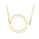 Sideways Initial Q Necklace In Solid 14K Yellow Gold 18 Inch