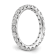 Rhodium Over 14K White Gold Lab Grown Diamond SI+, H+, Eternity Band