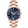Oceanaut Men's Escapade Blue Dial, Rose Stainless Steel Watch