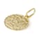 Libra Zodiac Medallion Pendant In Solid 14K Yellow Gold