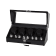 Mele and Co Langdon Glass Top Locking Four Watch Winder