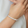 Rhodium Over 14k White Gold 4mm High Polished Hinged Bangle