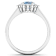 1.5ctw Blue Aquamarine and Diamond 14K White Gold Halo Ring