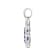 14K White Gold Round Tanzanite and Diamond Pendant 0.79ctw