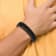Black Leather and Stainless Steel Brushed and Polished IP Plated with
0.5-inch Extension Bracelet