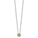 Sterling Silver Antiqued with 14K Accent Green Quartz Necklace