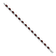 Rhodium Over 14k White Gold Floral Diamond and Garnet Bracelet