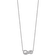 Rhodium Over Sterling Silver Polished Cubic Zirconia Mom Infinity Necklace