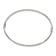 Sterling Silver Diamond-cut 4mm Bangle and 3mm Hoop Earring Set