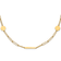 14K Yellow Gold Polished Paperclip Link with Circles and Bars 18-inch Necklace