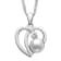 Sterling Silver Freshwater Pearl and Cubic Zirconia Pendant