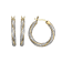 White Cubic Zirconia Rhodium And 18K Yellow Gold Over Sterling Silver
Hoop Earrings 2.89ctw