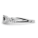 Rhodium Over 14K White Gold Lab Grown Diamond VS/SI GH, Cluster Ring 0.511ctw