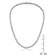CZ Tennis Necklace In 18K Rose Gold Over Sterling Silver