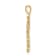 14K Yellow Gold A Diamond Latin Cross Pendant