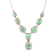 Barse Turquoise Roped Statement Y-Necklace In Bronze