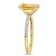 Citrine and Diamond 10K Yellow Gold Ring 1.6ctw