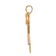 14K Two-tone Gold Satin I1/G-H Diamond Girl with Bow Pendant