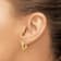 14k Yellow Gold 9/16" Polished Hoop Earrings