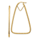 14k Yellow Gold Polished and Diamond-Cut 2 1/4" Double Triangle
Hoop Earrings