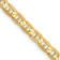 14k Yellow Gold 3.75mm Concave Mariner Chain 22 inch