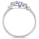Tanzanite and Diamond 10K White Gold Ring 0.34ctw