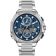Bulova Men's Precisionist Blue Dial, Stainless Steel Watch