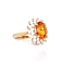4.85 Ctw Yellow Sapphire and 1.70 Ctw Diamond Ring in 14K YG