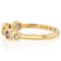 Tanzanite And Lab-Grown Diamond Band Ring In 18K Gold Over Sterling
Silver 0.44ctw