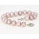 9-9.5mm Purple Cultured Freshwater Pearl Sterling Silver Line Bracelet