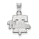 Rhodium Over Sterling Silver MLB Philadelphia Phillies LogoArt Pendant