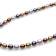 Silver Multi Forest 7-8mm Oval Freshwater Pearl Necklace