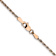 14k Rose Gold 1.8mm Solid Diamond-Cut Rope 24 Inch Chain